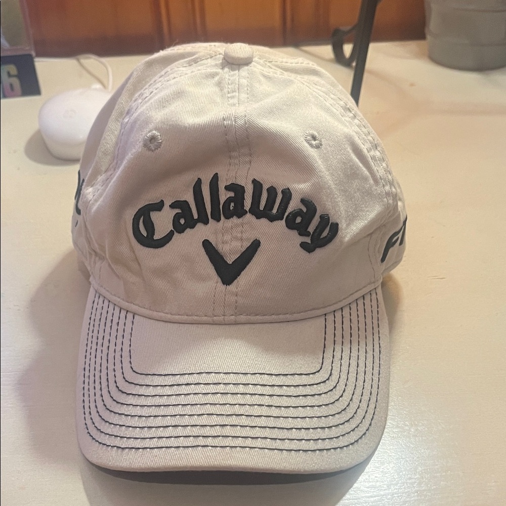 Callaway Cream Cap with Black Logo